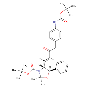 TERT-BUTYL(4R,5R)-4-((E)-4-(4-((TERT-BUTOXYCARBONYL)AMINO)PHENYL)-3-OXOBUT-1-EN-1-YL)-2,2-DIMETHYL-