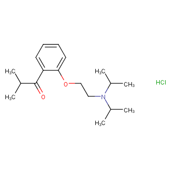 N-{2-[2-(2-methylpropanoyl)phenoxy]ethyl}-N-(propan-2-yl)propan-2-aminium chloride