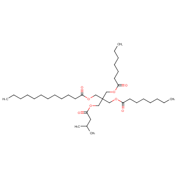 Decanoic acid, mixed esters with heptanoic acid, isovaleric acid, octanoic acid and pentaerythritol
