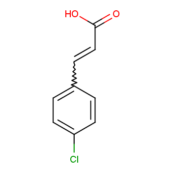4-氯肉桂酸化学结构式