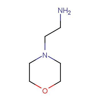 N-(2-氨基乙基)吗啉化学结构式