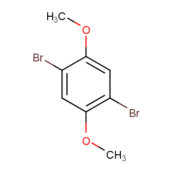 1,4-二溴-2,5-二甲氧基苯化学结构式