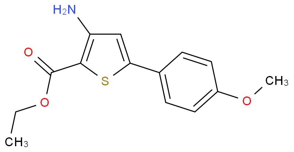 3-氨基-5-(4-甲氧基苯基)噻吩-2-羧酸乙酯CAS号37572-24-0；（科研试剂/现货供应，质量保证）