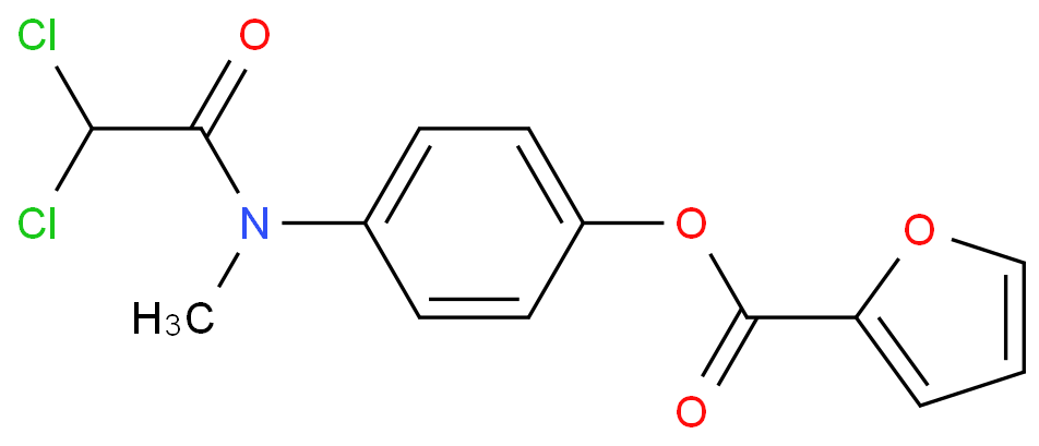 2-Furancarboxylic acid,4-[(2,2-dichloroacetyl)methylamino]phenyl ester  