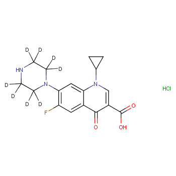 Ciprofloxacin-D8 hydrochloride hydrate (see Data Sheet)