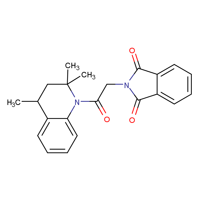 2-[2-氧代-2-(2,2,4-三甲基-3,4-二氢-2H-喹啉-1-基)-乙基]-异吲哚-1,3-二酮 CAS号:332382-54-4科研及生产专用 高校及研究所支持货到付款