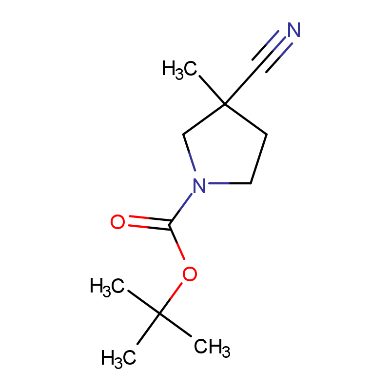 3-氰基-3-甲基吡咯烷-1-羧酸叔丁酯 CAS号:1228537-69-6科研及生产专用 高校及研究所支持货到付款