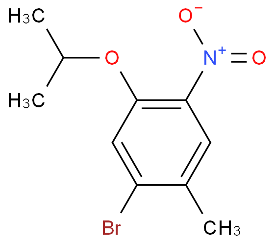 1-bromo-2-methyl-5-(1-methylethoxy)-4-nitro-Benzene; 1-Bromo-5-isopropoxy-2-Methyl-4-nitrobenzene