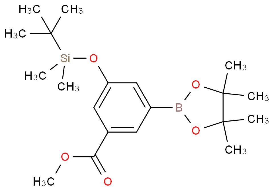 3-(t-丁基二甲基硅烷基氧基)-5-(甲氧羰基)苯硼酸,频哪醇酯CAS1218789-68-4；现货供应