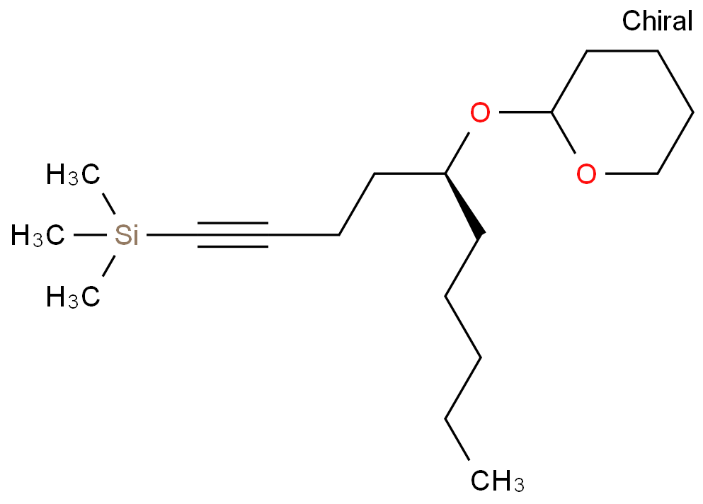 trimethyl((5S)-5-((tetrahydro-2H-pyran-2-yl)oxy)dec-1-yn-1-yl)silane