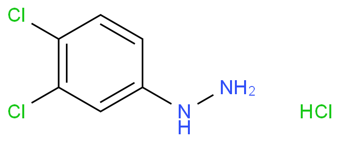 3,4-二氯苯肼盐酸盐化学结构式