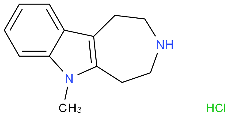 6-甲基-1,2,3,4,5,6-六氢氮杂卓[4,5-b]吲哚盐酸盐/15923-42-9