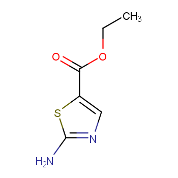 Ethyl 2-aminothiazole-5-carboxylate structure
