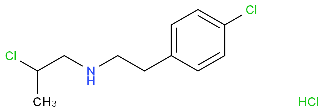 2-chloro-N-[2-(4-chlorophenyl)ethyl]propan-1-amine;hydrochloride