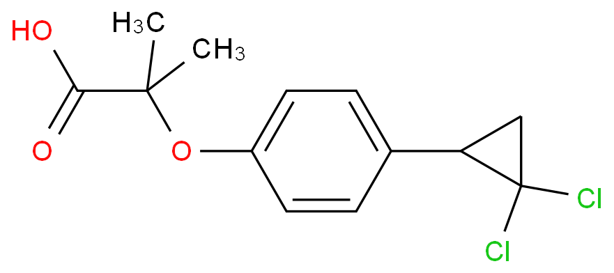 2-[4-(2,2-dichlorocyclopropyl)phenoxy]-2-methylpropanoic acid