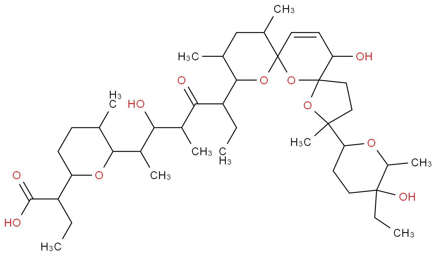 盐霉素化学结构式