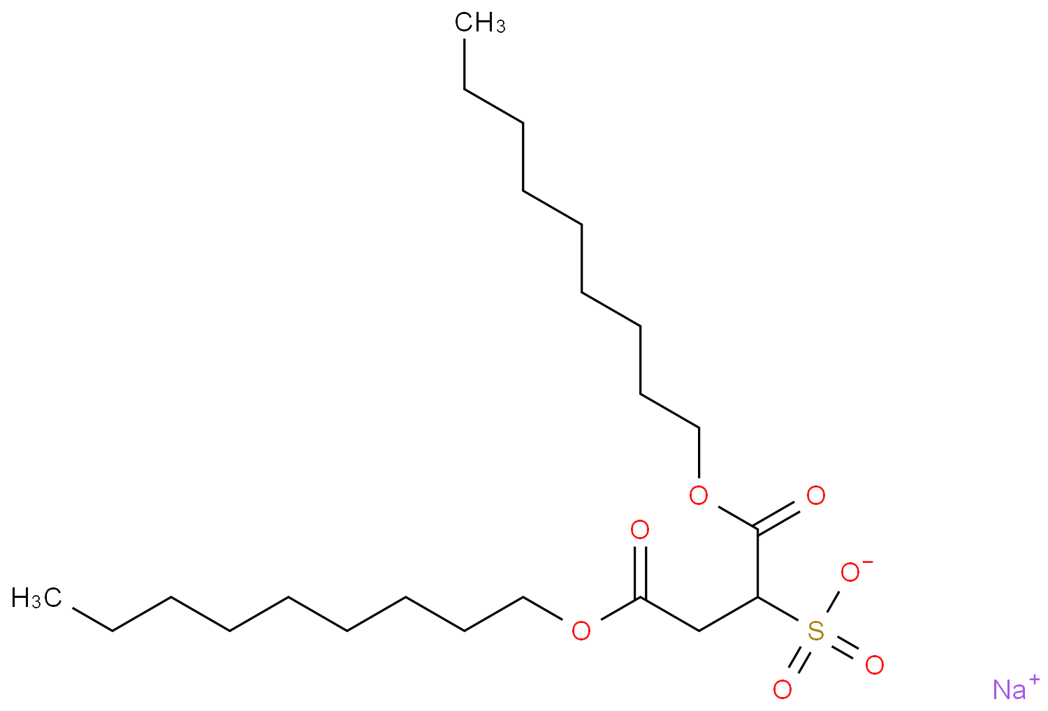 sodium 1,4-dinonyl sulphonatosuccinate