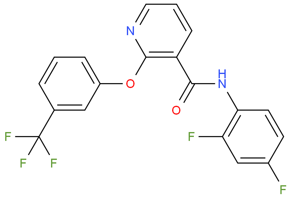 N-(2,4-difluorophenyl)-2-[3-(trifluoromethyl)phenoxy]pyridine-3-carboxamide