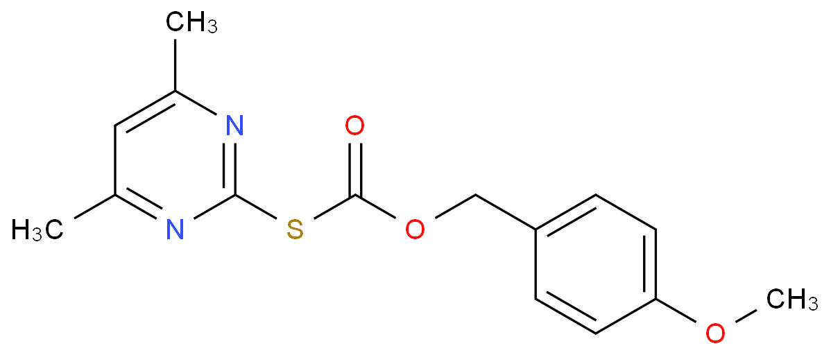 S-4,6-Dimethylpyrimidin-2-yl O-4-methoxybenzyl carbonothioate