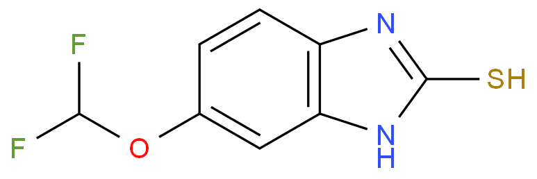 5-(Difluoromethoxy)-2-mercapto-1H-benzimidazole structure