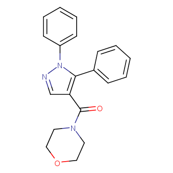 (1,5-DIPHENYL-1H-PYRAZOL-4-YL)(MORPHOLINO)METHANONE