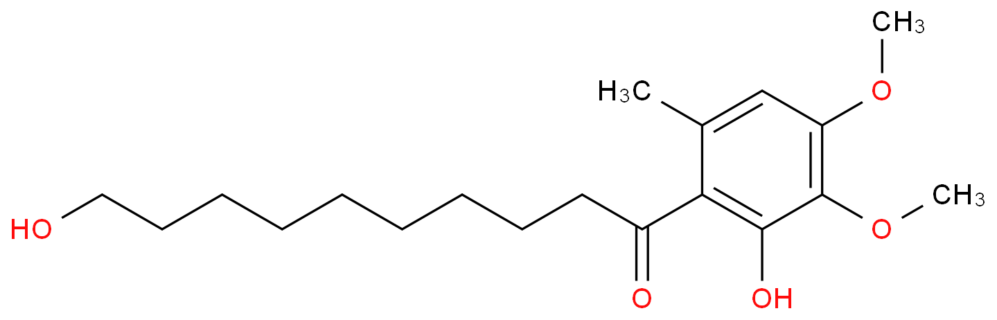 6-(10-羟基癸酰基)-2,3-二甲氧基-5-甲酚/104966-97-4