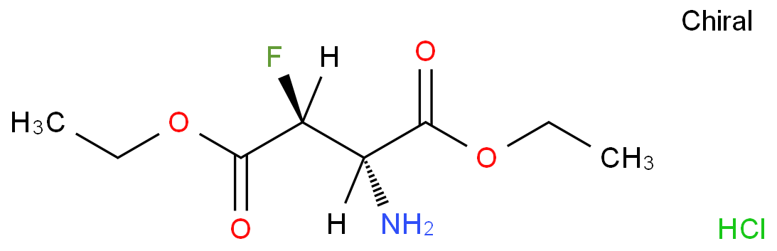 D-Aspartic acid, 3-fluoro-, diethyl ester, hydrochloride, erythro- (9CI)