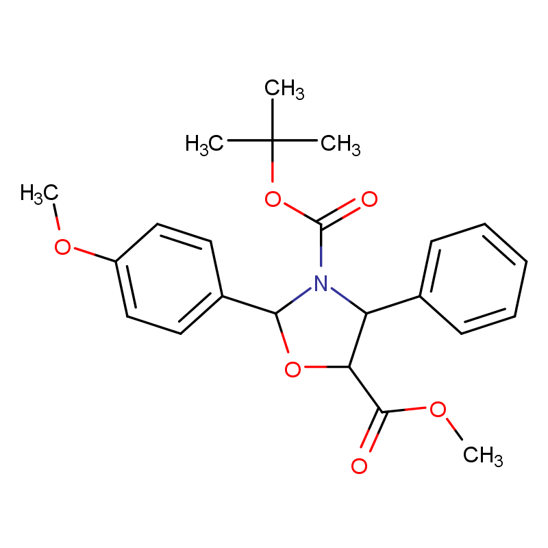 4S,5R)-3-叔丁氧基-2-(4-甲氧基苯基)-4-苯基-5-噁唑烷羧酸甲酯 CAS号:670254-71-4科研及生产专用 高校及研究所支持货到付款