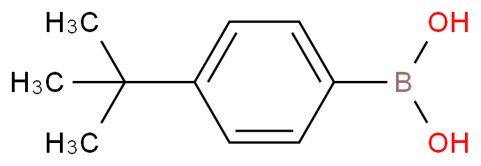 4-叔丁基苯硼酸化学结构式