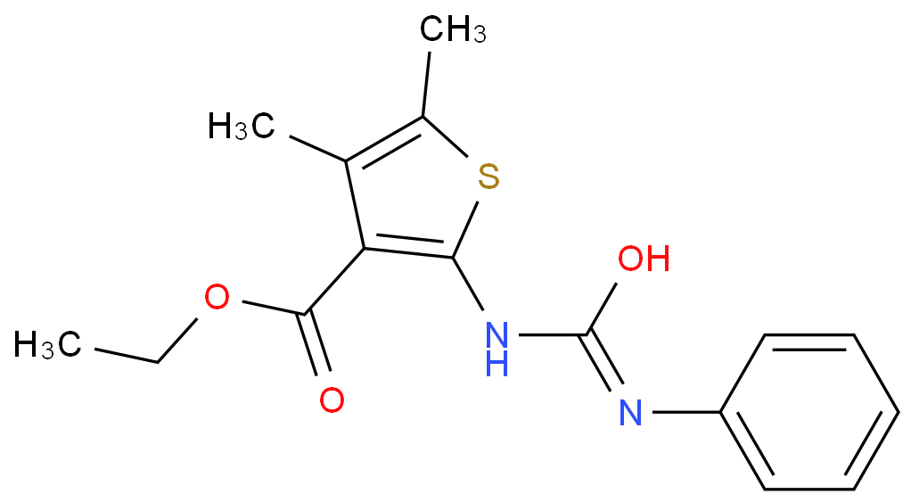 ethyl 4,5-dimethyl-2-(3-phenylureido)thiophene-3-carboxylate
