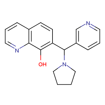 7-(吡啶-3-基(吡咯烷-1-基)甲基)喹啉-8-醇CAS：315697-76-8