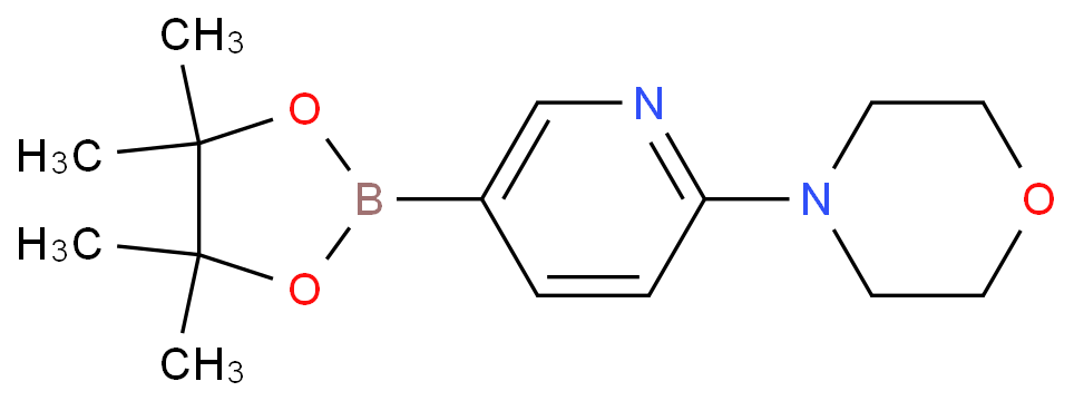6-(吗啉-4-基)吡啶-3-硼酸频哪醇酯化学结构式