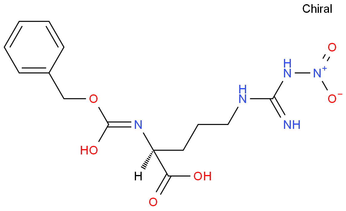 Z-ARG(NO2)-OH structure