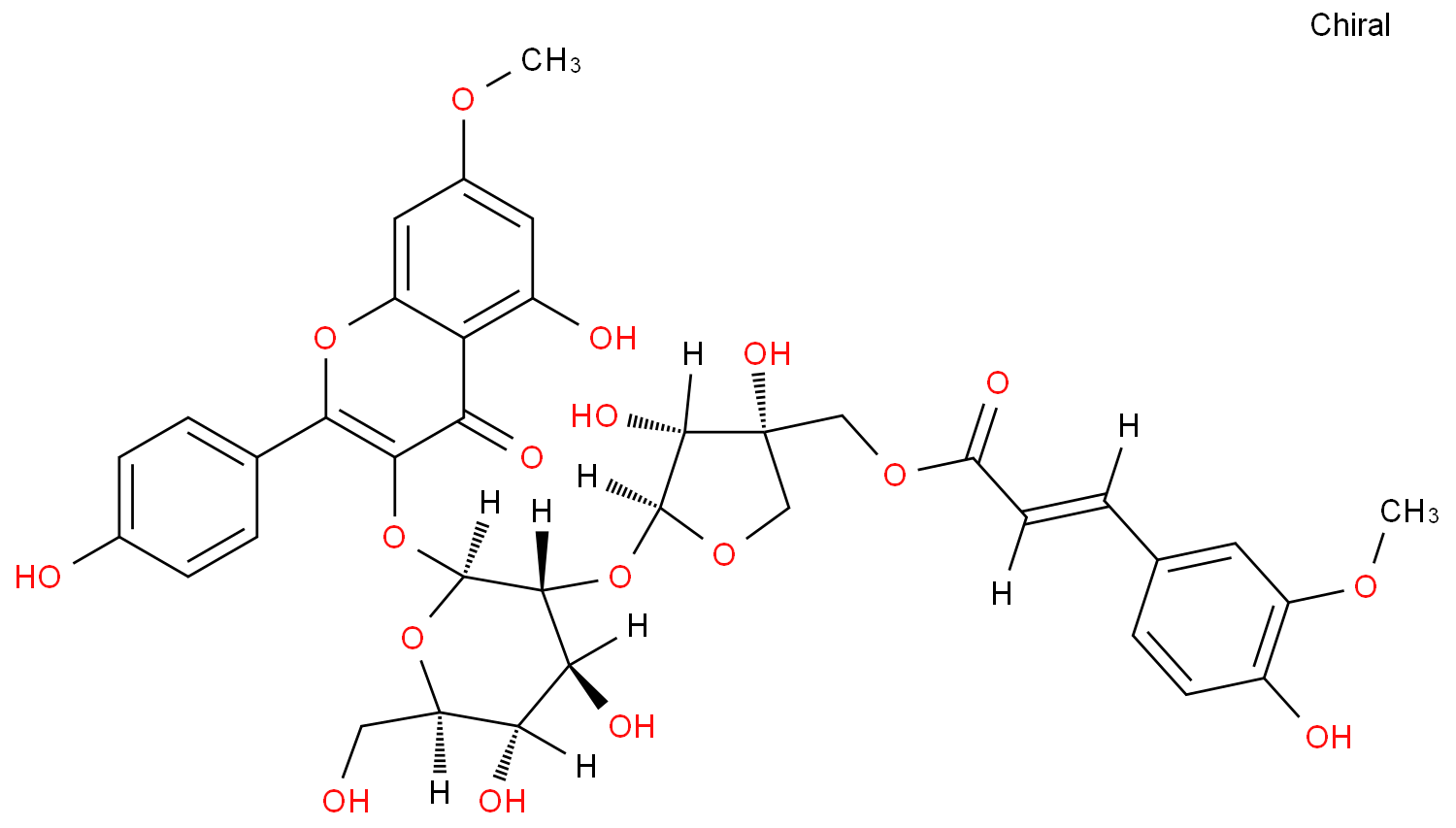3-O-[5'''-O-feruloyl-beta-D-apiofuranosyl(1'''→2'')-beta-D-glucopyranosyl] rhamnocitrin