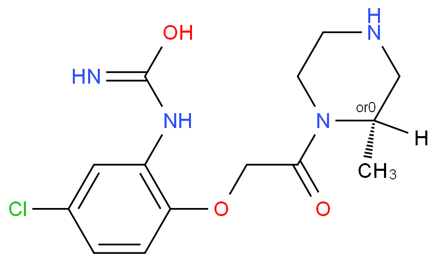 1-(5-chloro-2-{2-[(2R)-2-Methylpiperazin-1-yl]-2-oxoethoxy}phenyl)urea