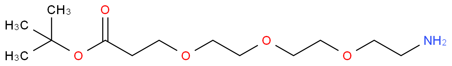 12-氨基-4,7,10-三氧杂十二烷酸叔丁酯化学结构式