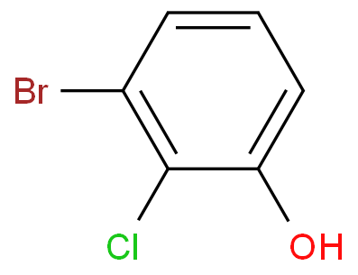 3-溴-2-氯苯酚化学结构式