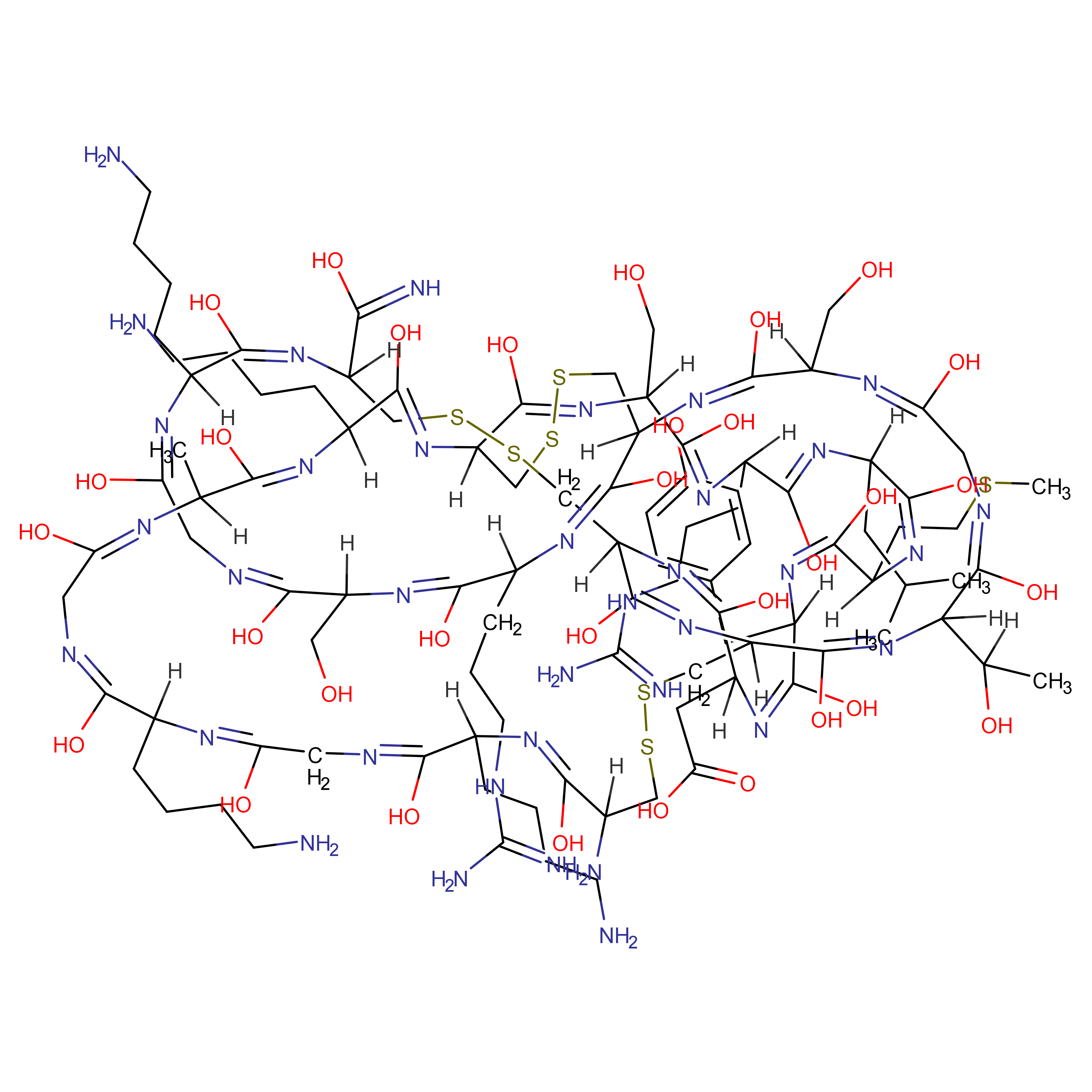 Ziconotide acetate structure