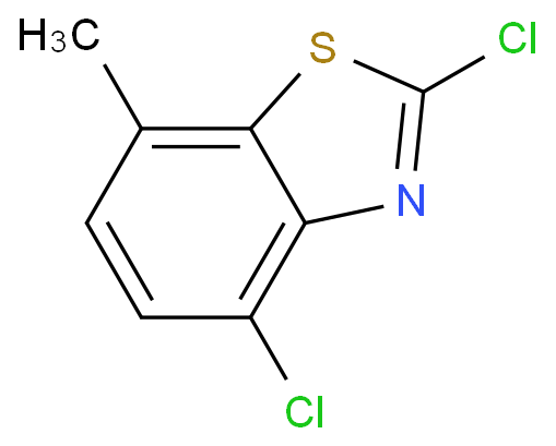 126920-73-8 2,7-二氯-4-甲基-苯並噻唑 結構式圖片