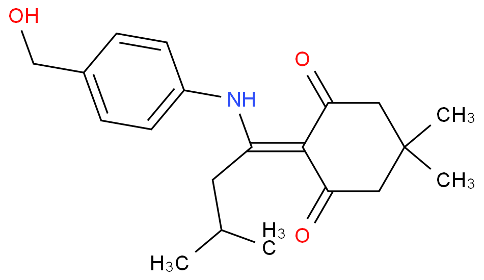 2-{1-[4-(羟甲基)苯氨基]-3-甲基亚丁基}-5,5-二甲基-1,3-环己二酮 CAS号:172611-73-3科研及生产专用 高校及研究所支持货到付款