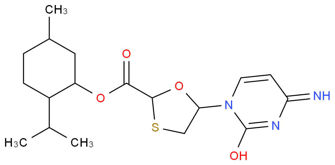 5-(4-Amino-2-oxo-1(2H)-pyrimidinyl)-1,3-oxathiolane-2-carboxylic acid 5-methyl-2-(1-methylethyl)cyclohexyl ester