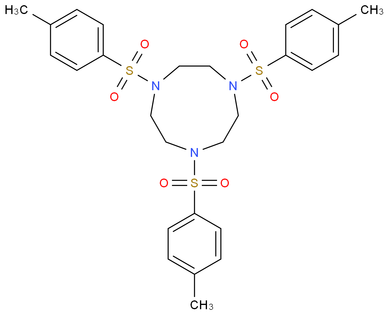 1,4,7-三对甲苯磺酰基-1,4,7-三氮杂环壬烷CAS52667-89-7（专业试剂/现货优势供应；质量保证）