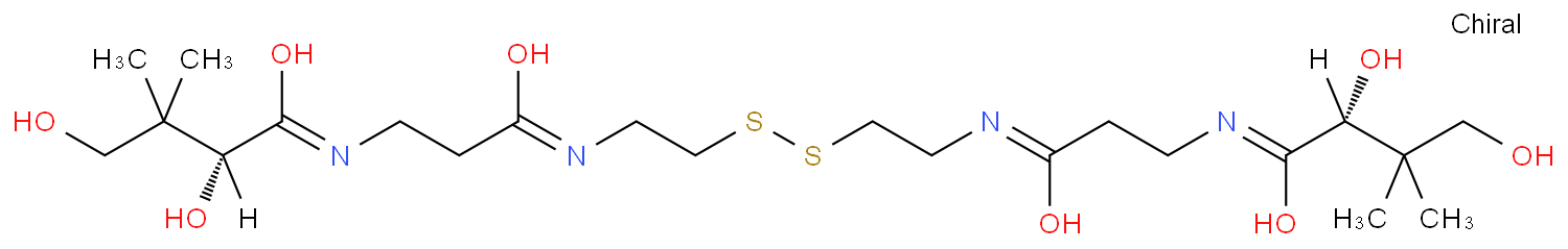 Butanamide, N,N′-[dithiobis[2,1-ethanediylimino(3-oxo-3,1-propanediyl)]]bis[2,4-dihydroxy-3,3-dimethyl-, (2S,2′S)- (9CI)