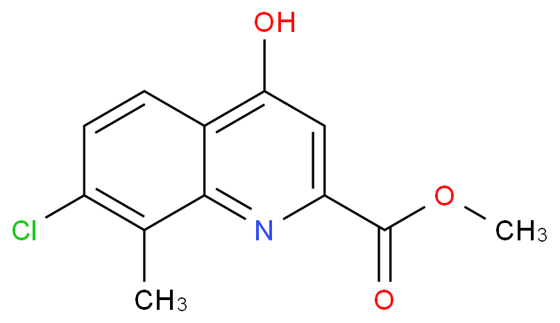 METHYL 7-CHLORO-4-HYDROXY-8-METHYLQUINOLINE-2-CARBOXYLATE