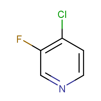 3-氟-4-氯吡啶化学结构式