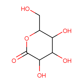 D-(+)-Glucono-1,5-lactone structure