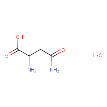 L(+)-Asparagine monohydrate structure