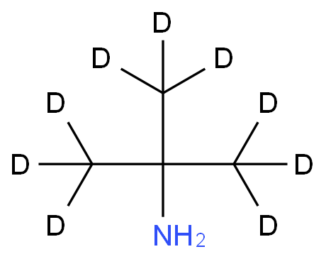 叔-丁基-d9-胺化学结构式