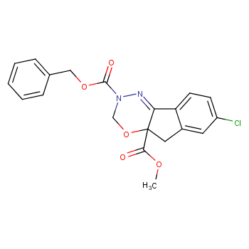 7-Chloroindeno[1,2-e][1,3,4]oxadiazine-2,4a(3H,5H)-dicarboxylic acid 4a-methyl 2-benzyl ester