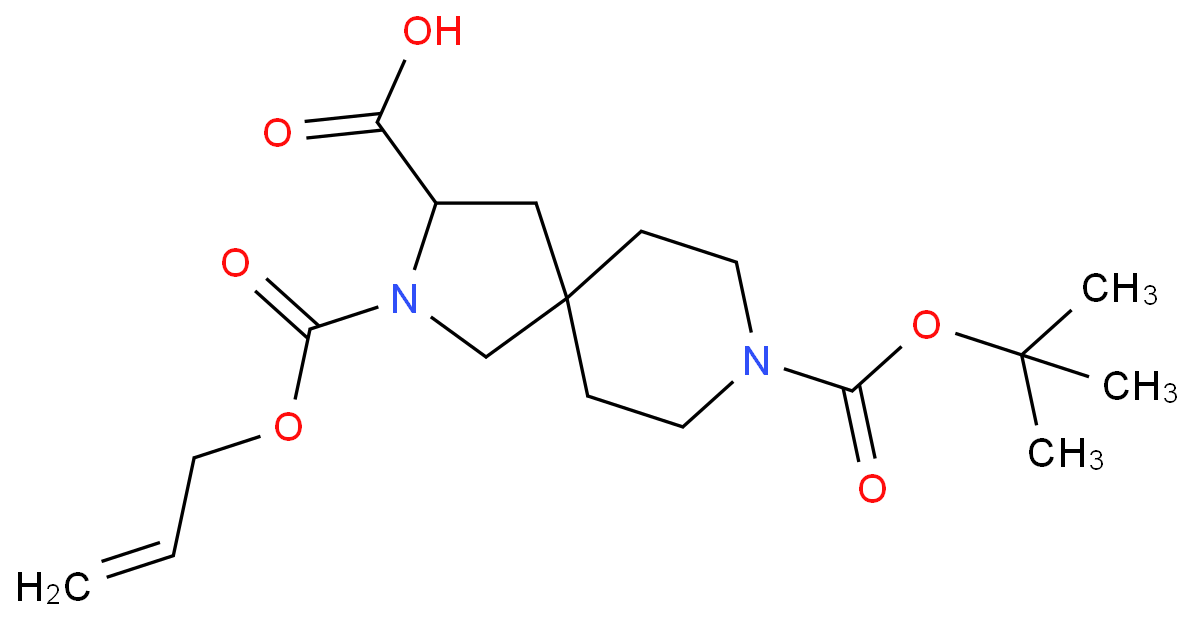 2-((烯丙氧基)羰基)-8-(叔丁氧羰基)-2,8-二氮杂螺[4.5]癸烷-3-羧酸/1250991-77-5
